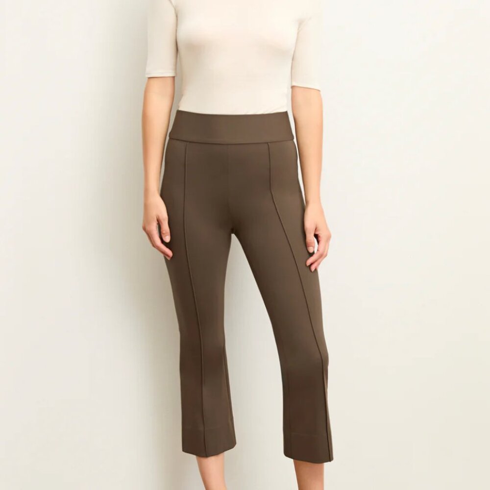 The Allyn Kick Flare Pant - Butter Ponte - Size 6